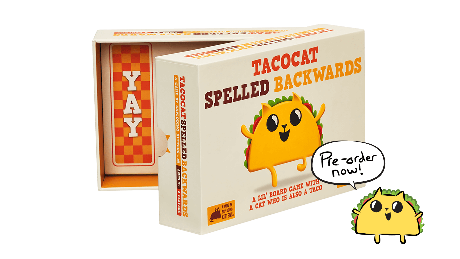 Exploding Kittens® Tacocat Spelled Backwards